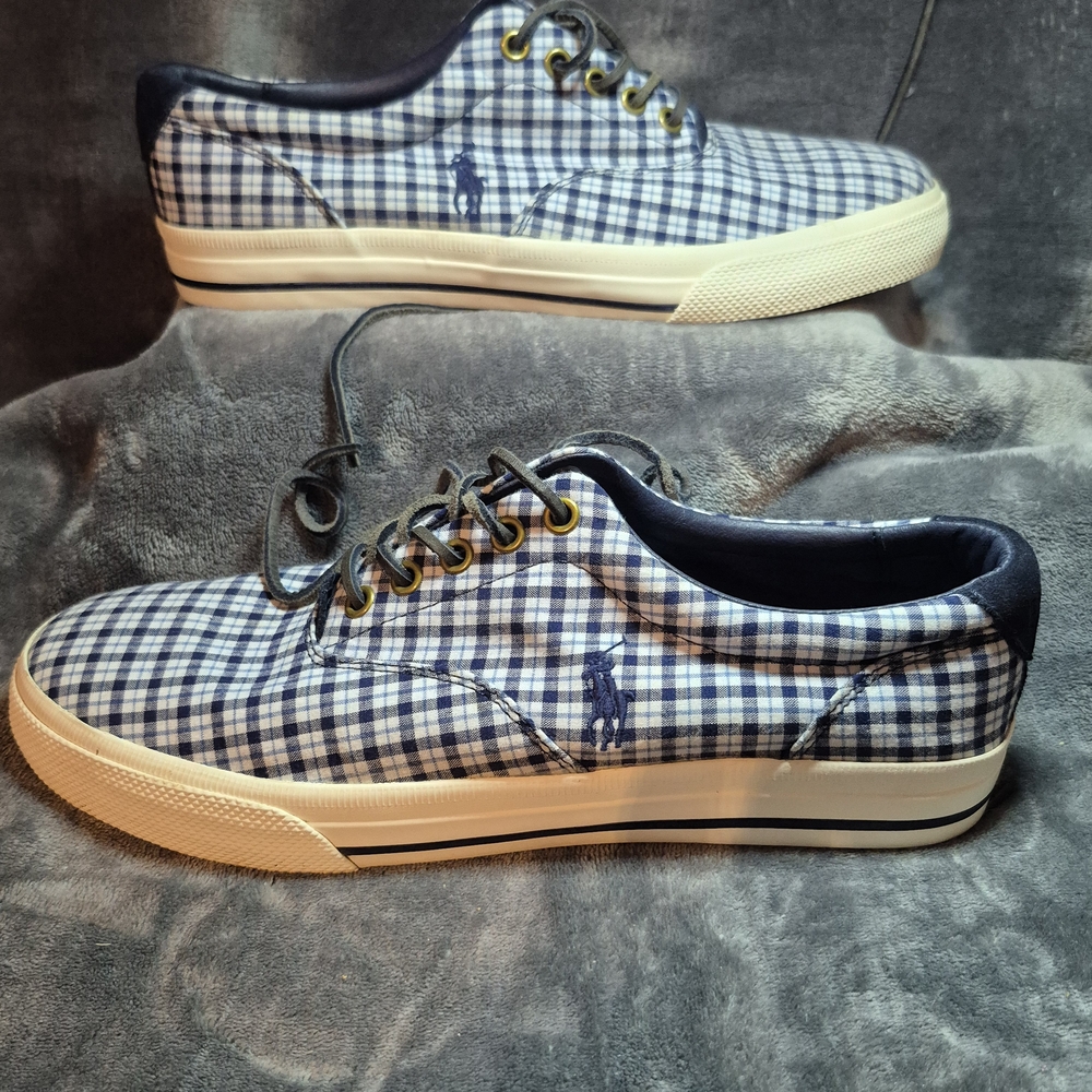 Polo Ralph Lauren Vaughn White/Newport Navy - Size 8.5 D - Perfect for Any Occas - Picture 5 of 10